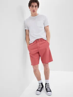 10" Essential Khaki Shorts with Washwell