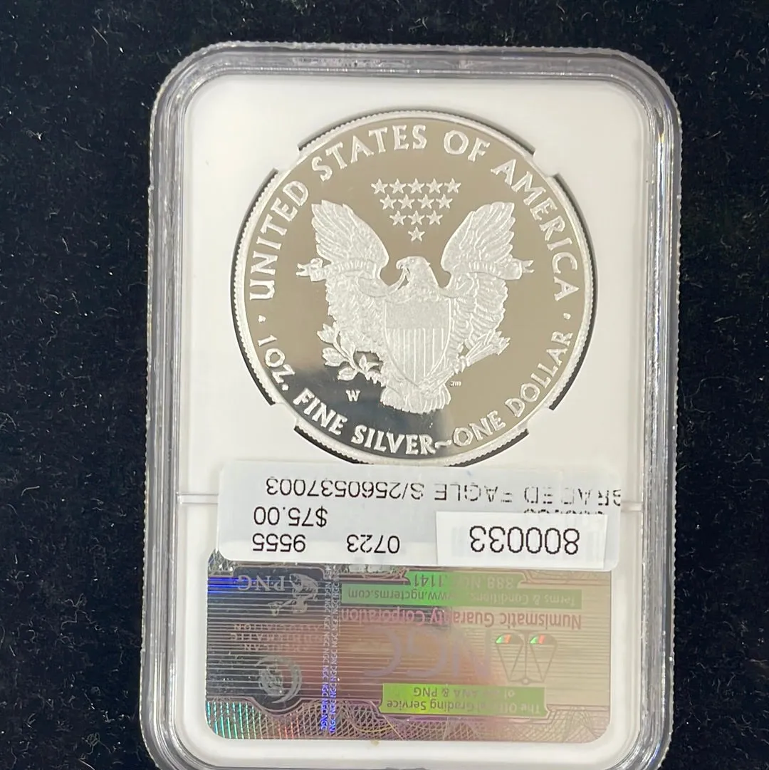 2011 W Eagle Silver Dollar PF69 Ultra Cameo - NGC