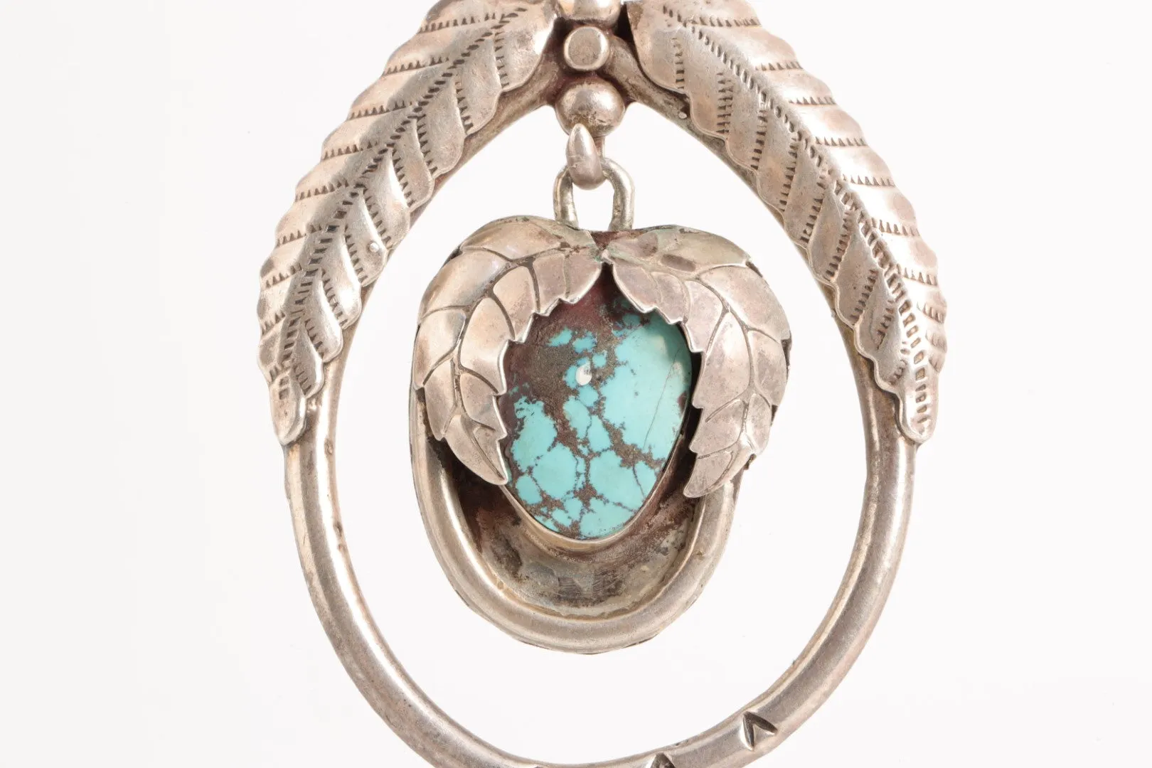 21" 925 Silver Turquoise Necklace (74.84g.)