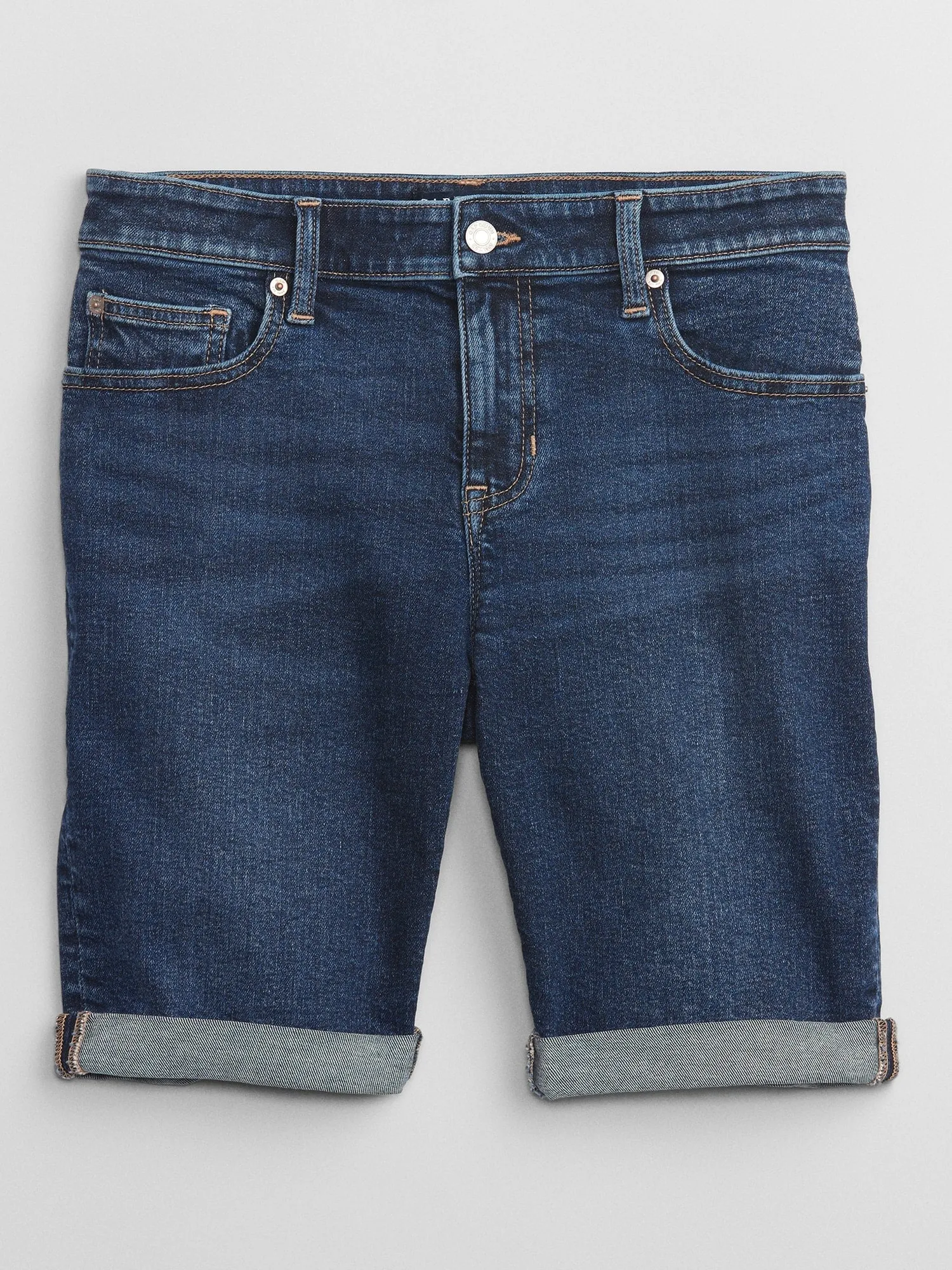 5" Mid Rise Denim Shorts With Washwell