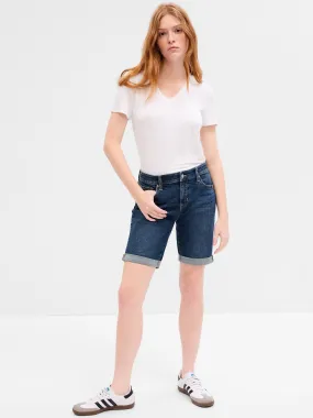 5" Mid Rise Denim Shorts With Washwell