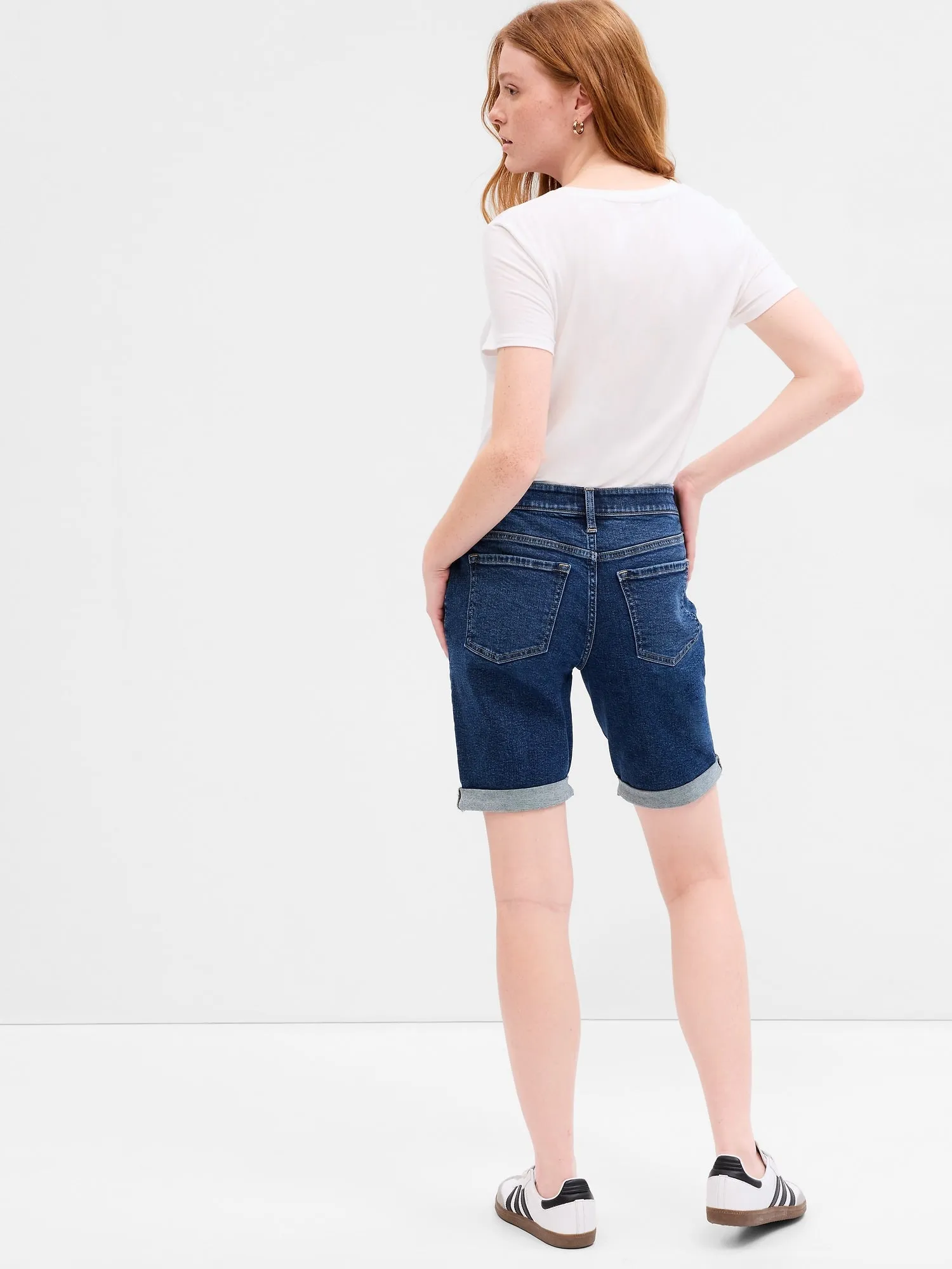 5" Mid Rise Denim Shorts With Washwell