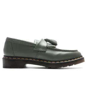 Adrian Y's Smooth Leather Tassel Loafer - Khaki/Green