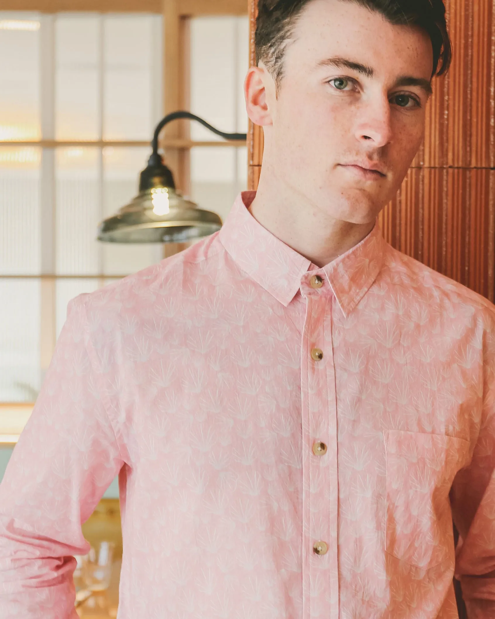 Aloft Pink Shell Beach Shirt