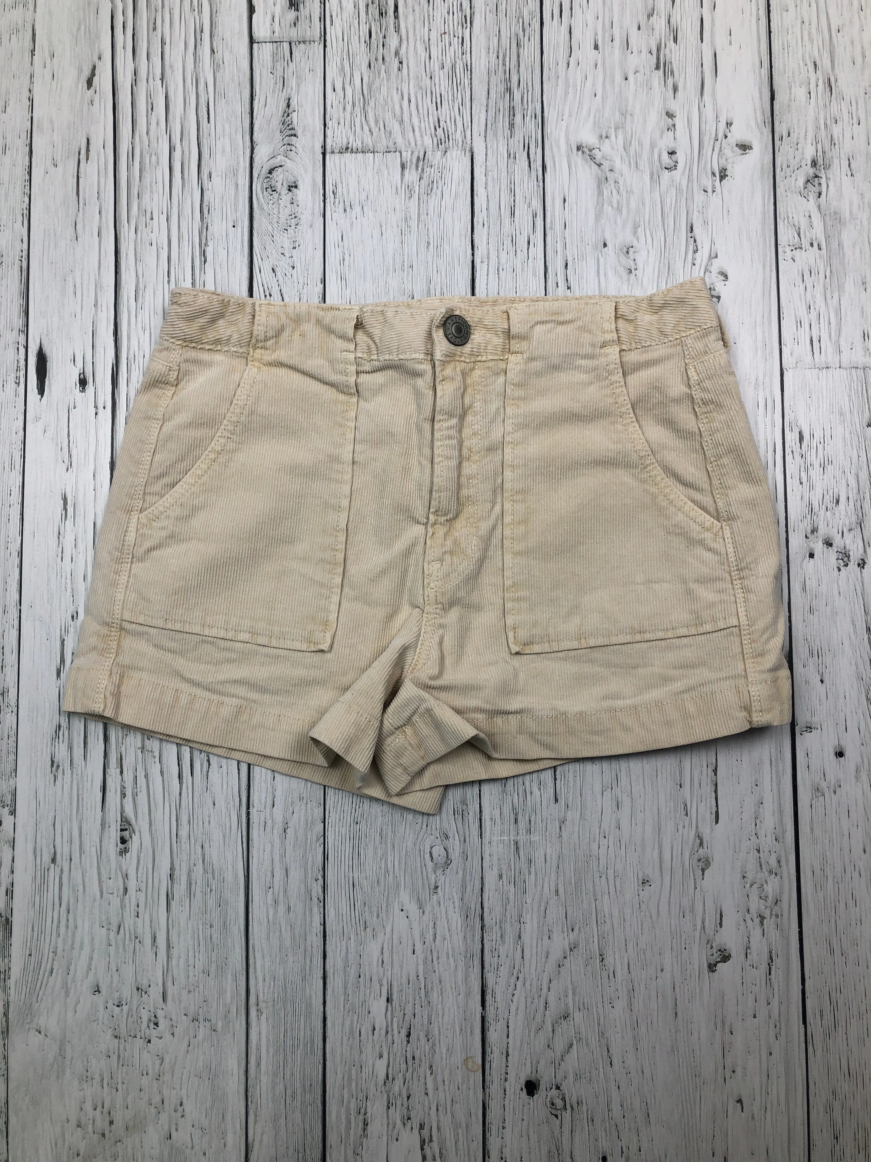 American Eagle beige corduroy shorts - Hers S/4