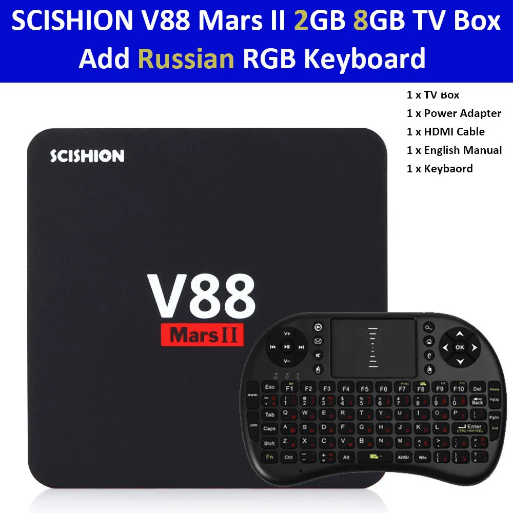 Android 6.0 Smart TV Box 2GB 8GB 32Bit Wifi Set Top TV Support HDMI