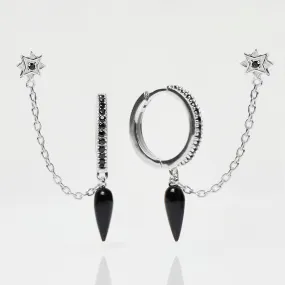 Anita Rani Shakti Black Onyx Enchanted Chain Earring