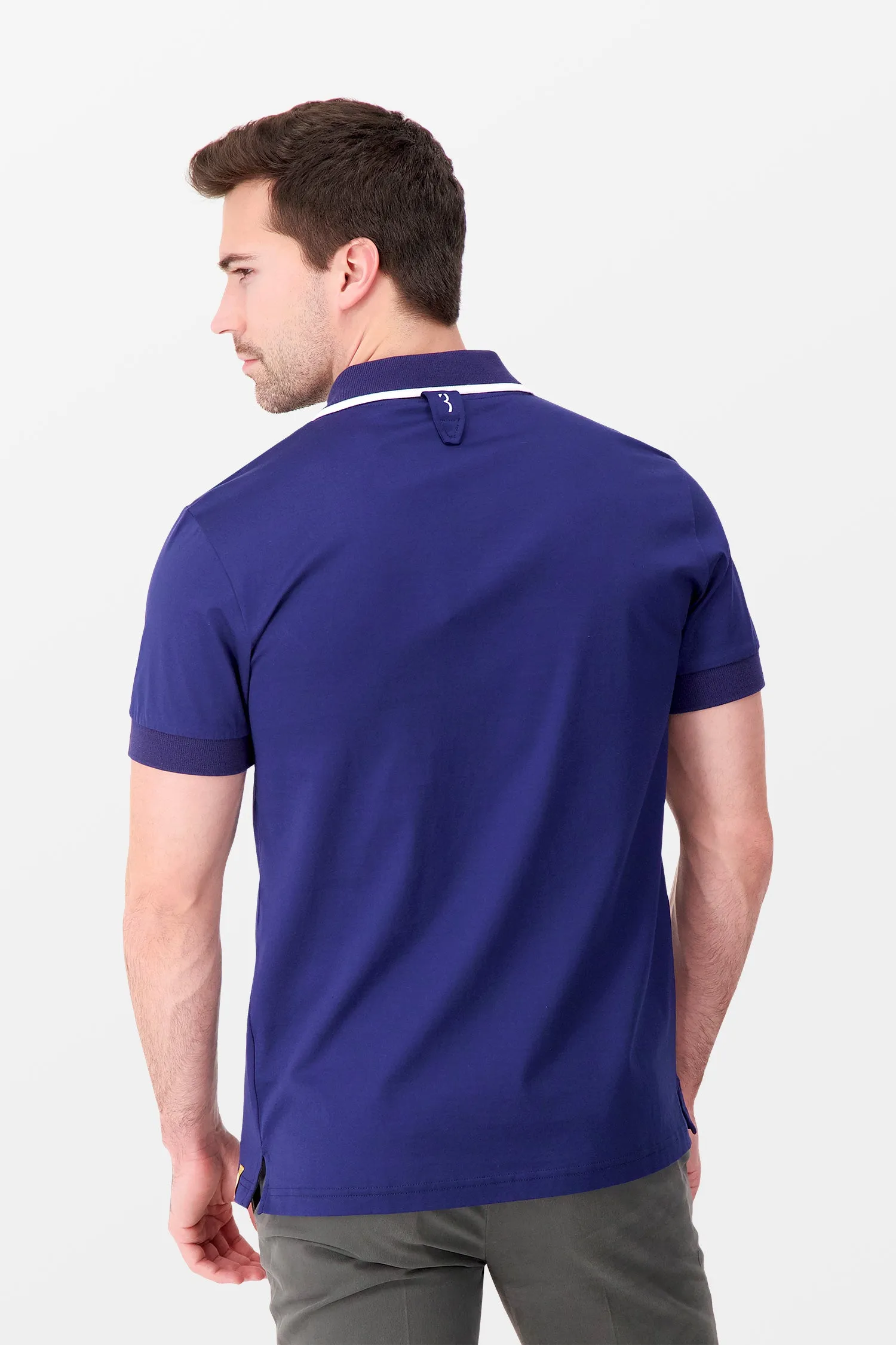 Billionaire Dark Blue SS Crest Polo