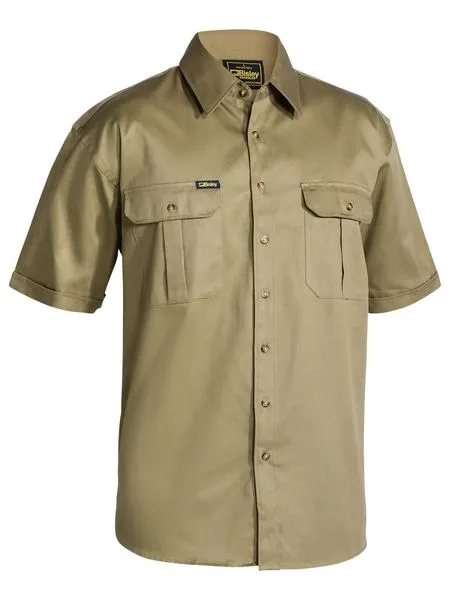 Bisley Mens Original Cotton Drill Short Sleeve Shirt