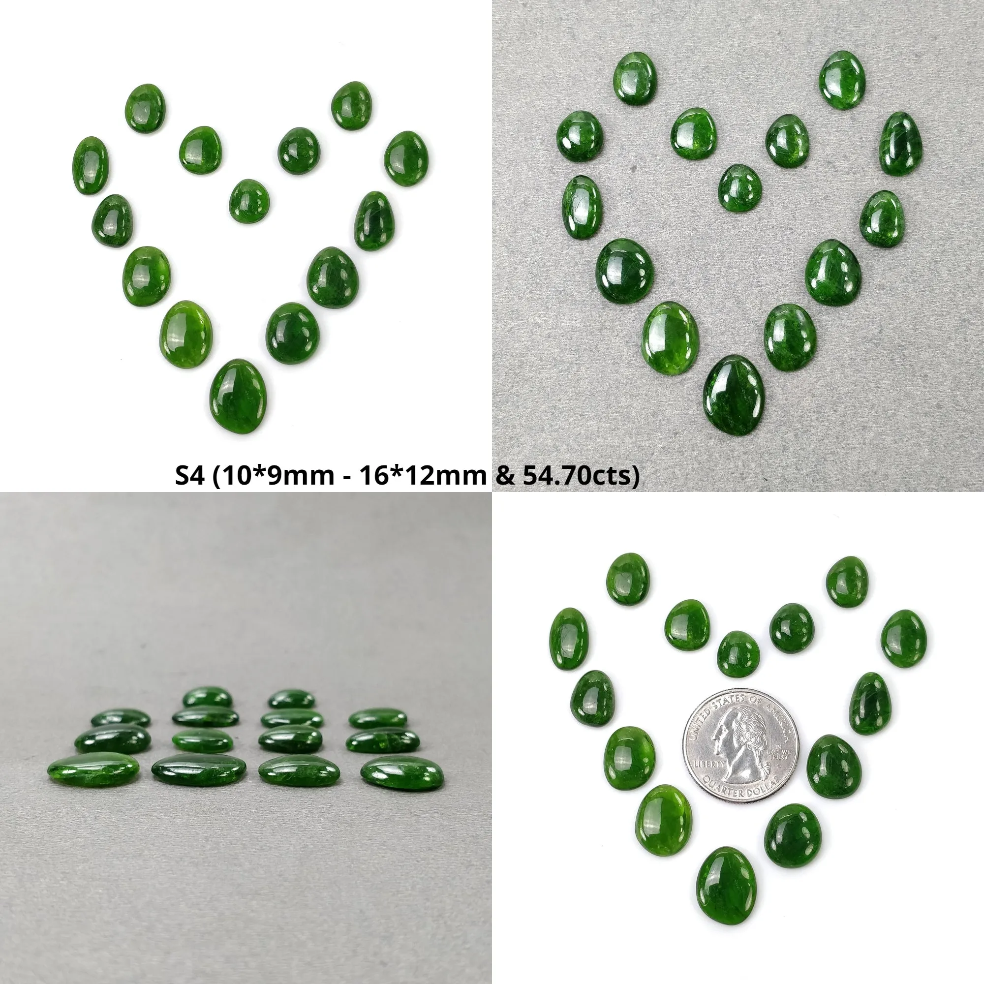 CHROME DIOPSIDE Gemstone Cabochon : Natural Green Diopside Uneven Shape Cabochon 9pcs 12pcs 13pcs 14pcs Lots