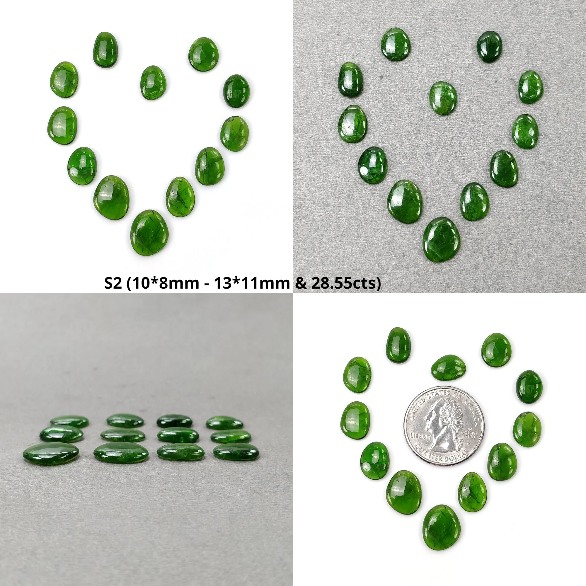 CHROME DIOPSIDE Gemstone Cabochon : Natural Green Diopside Uneven Shape Cabochon 9pcs 12pcs 13pcs 14pcs Lots