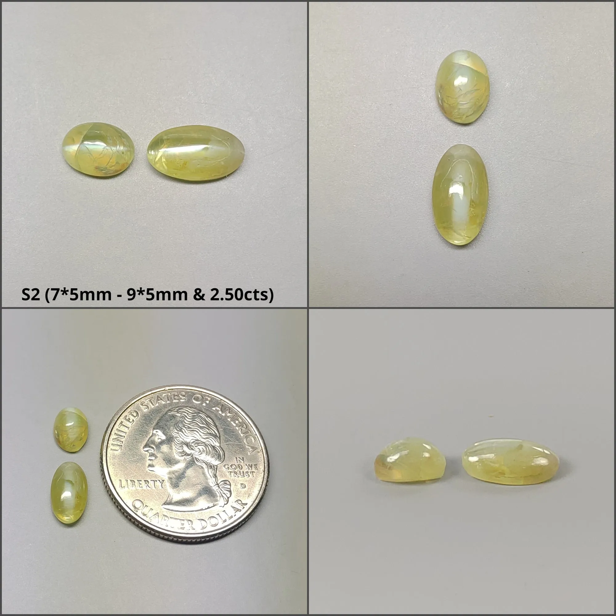 CHRYSOBERYL CAT'S EYE Gemstone Cabochon : Natural Untreated Unheated Cat's Eye Oval & Round Shape Lots