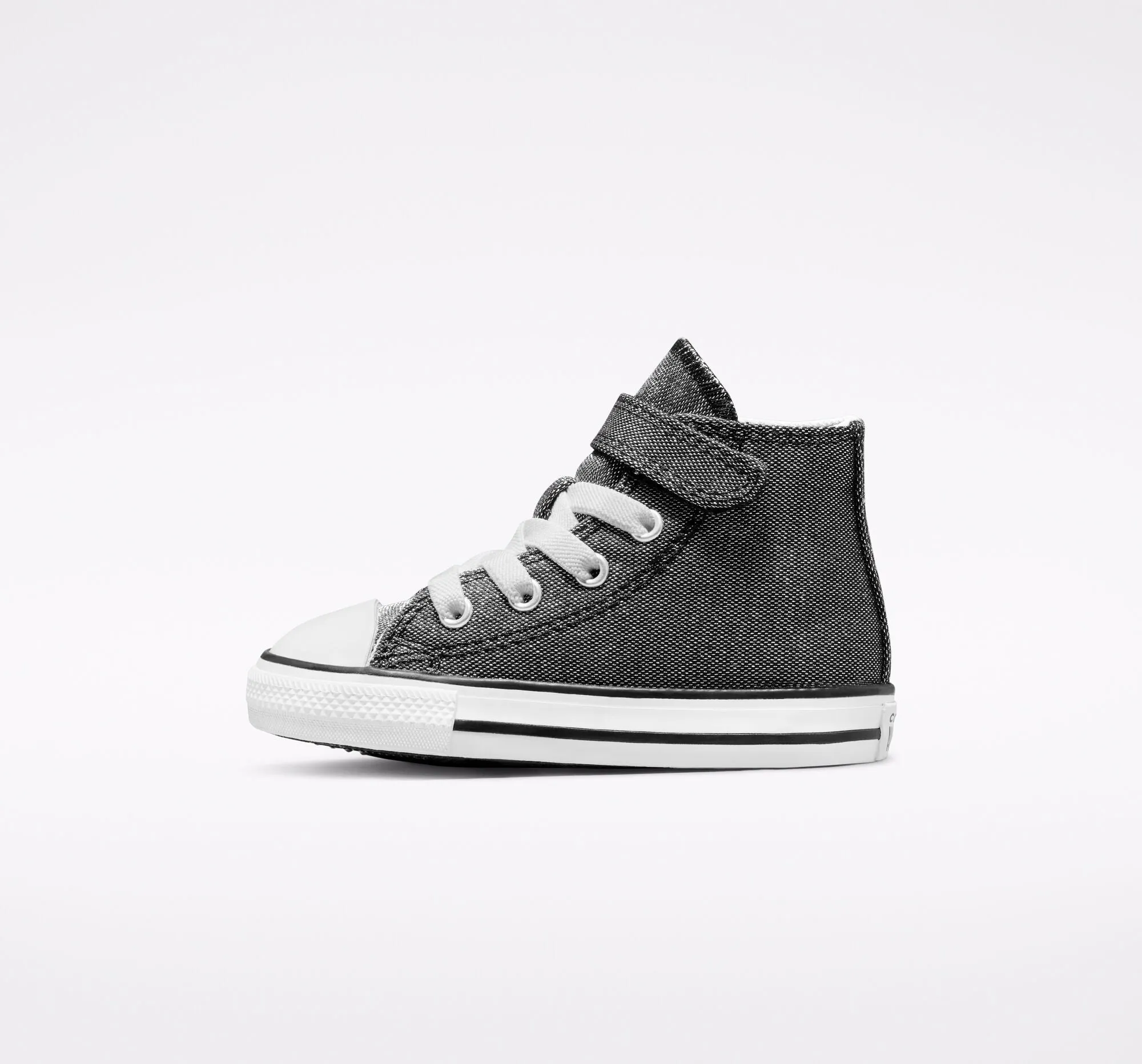 Converse Chuck Taylor All Star Easy-On Glitter 772877C black white girls' sneakers shoe