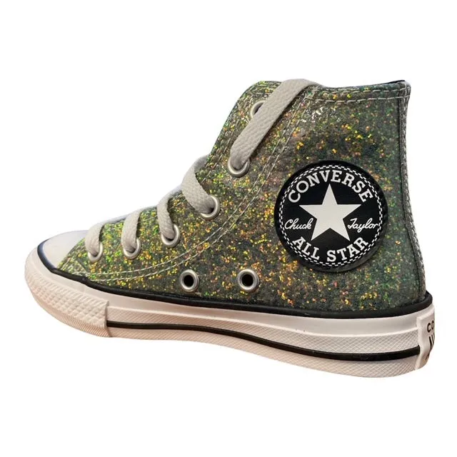 Converse Chuck Taylor All Star Glitter 672097C gold-black girls' sneakers shoe