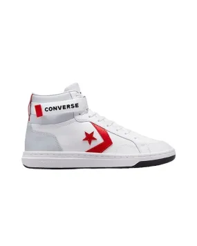 CONVERSE MEN'S PRO BLAZE MID V2 WHITE/RED SHOES