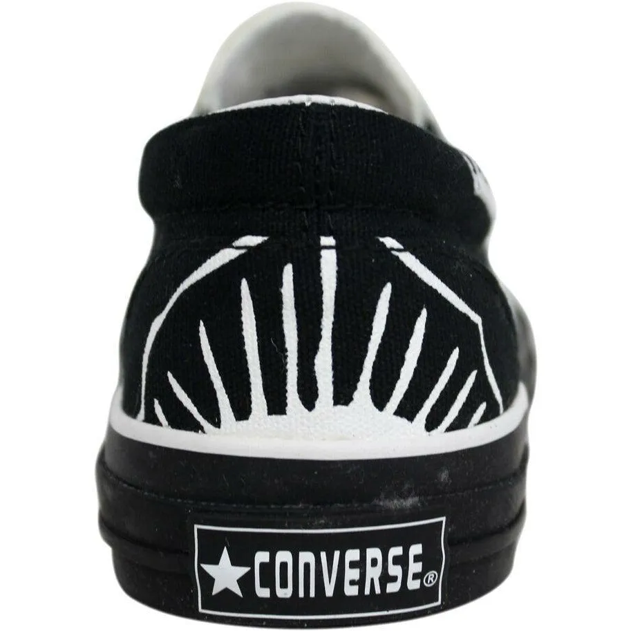 Converse Skid Grip EV Skulls Mens Trainers Canvas Shoes 100357F A00357F M4