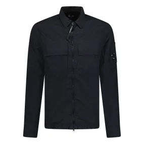 Sure! Heres an optimized title for the e-commerce product:

CP Company Mens Taylon L Lens Zip-Up Overshirt in Navy Blue