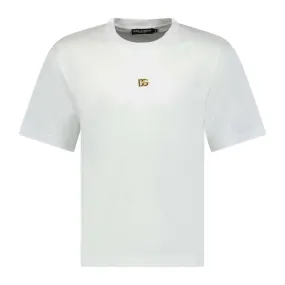 DOLCE & GABANNA Metal Logo T-Shirt White