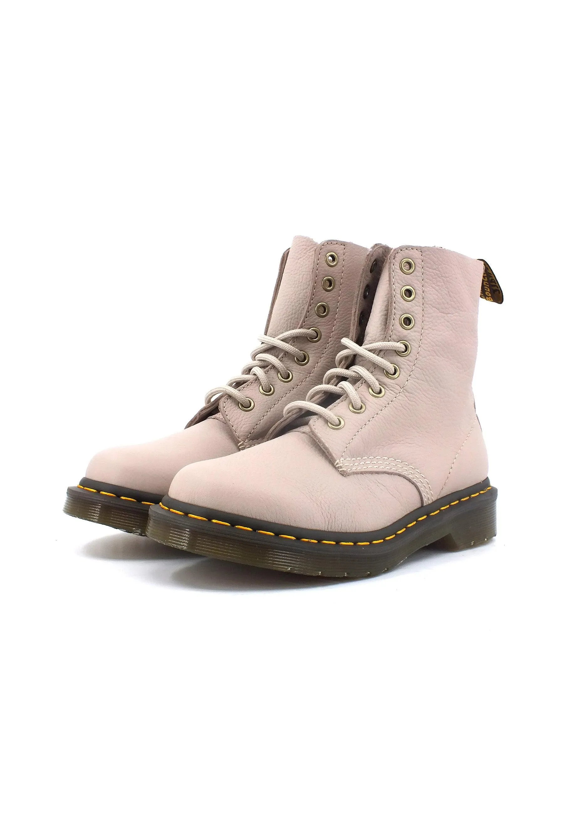 Dr. Martens 1460-Pascal Vintage Taupe Virginia Womens Ankle Boots - 30920348