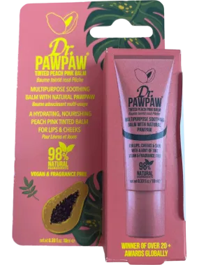 Dr. Pawpaw Peach Pink Tinted Multi-Purpose Balm for Lips & Cheeks 10 ml