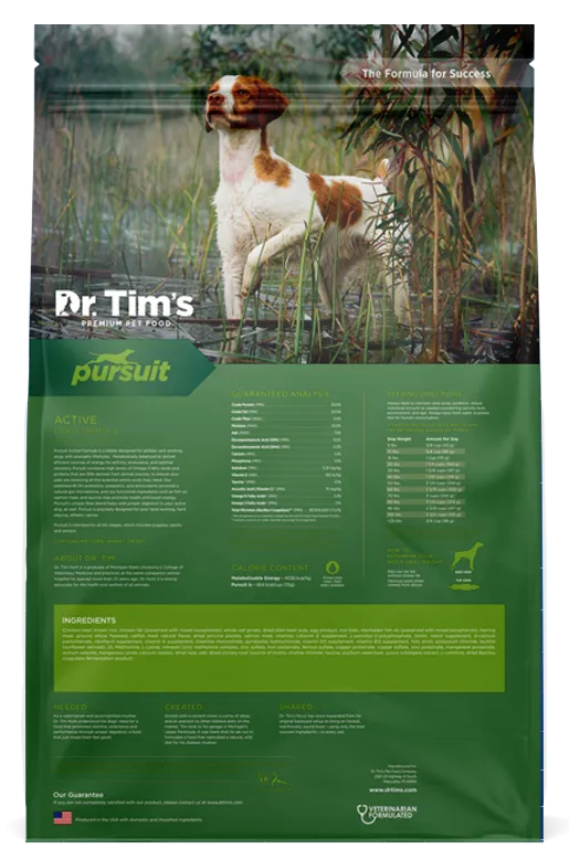 Dr. Tim's Pursuit Active Dry Dog Food