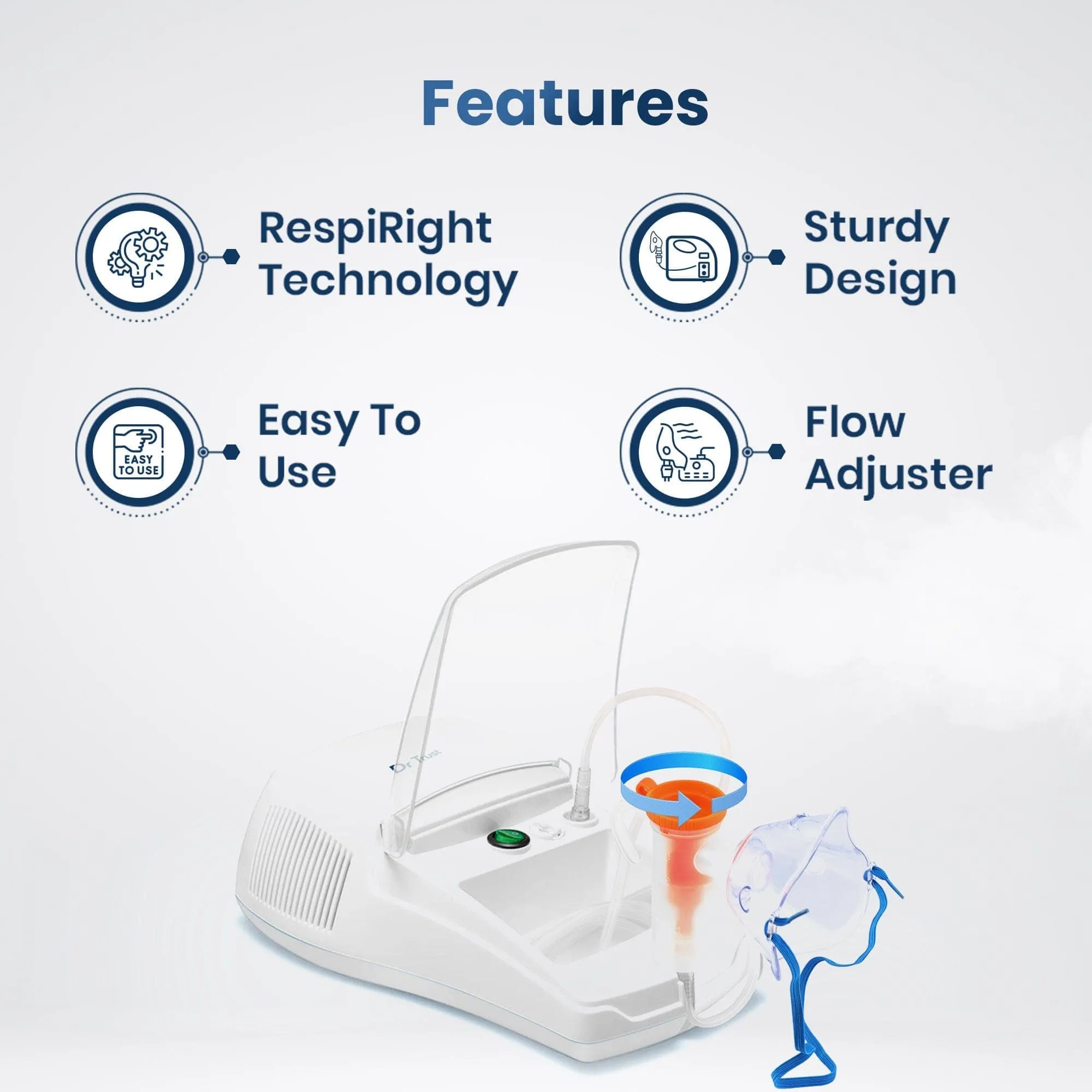 Dr Trust USA Compressor Plus Nebulizer 405