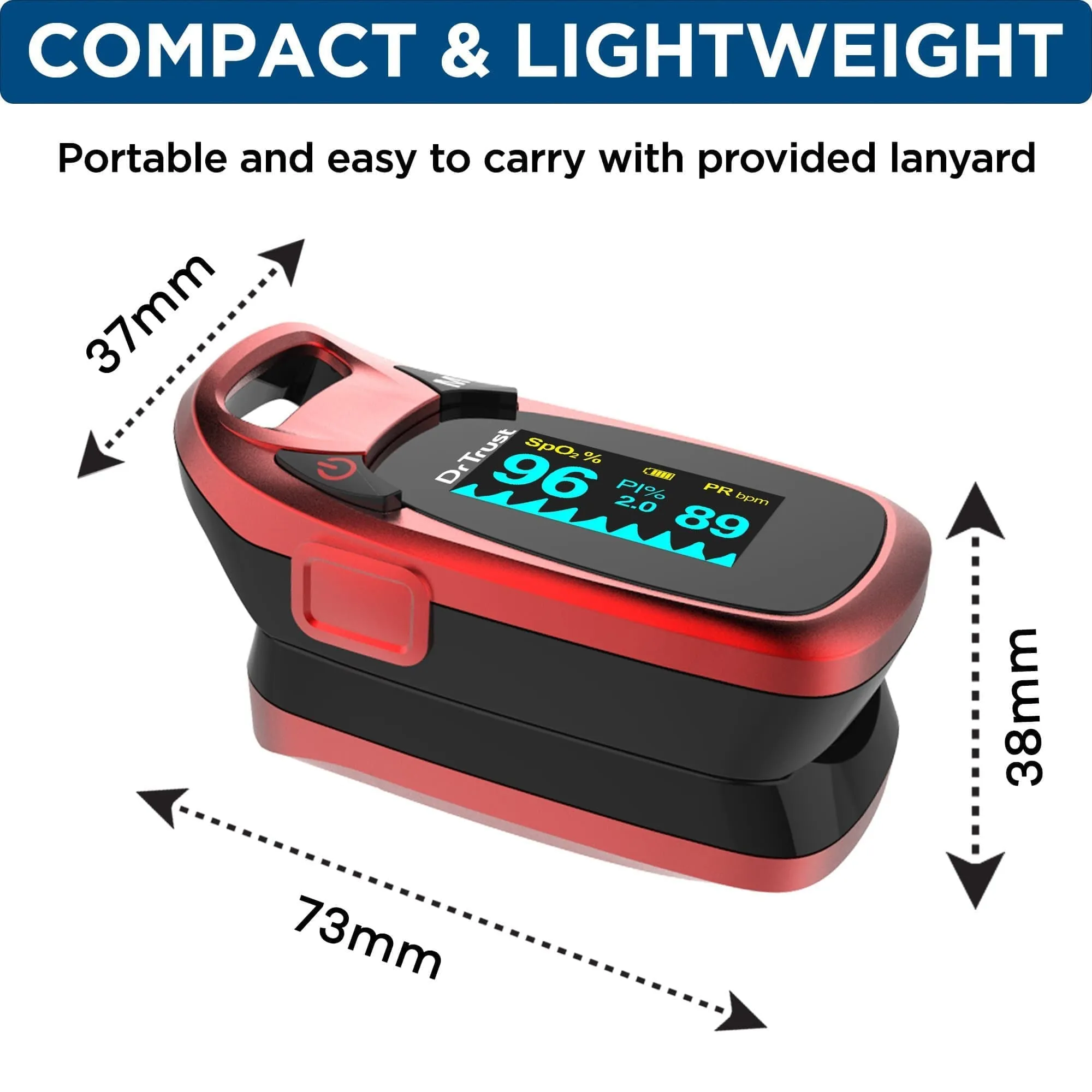 Red Dr Trust USA Pulse Oximeter 214: Enhanced Healthcare Monitoring Device