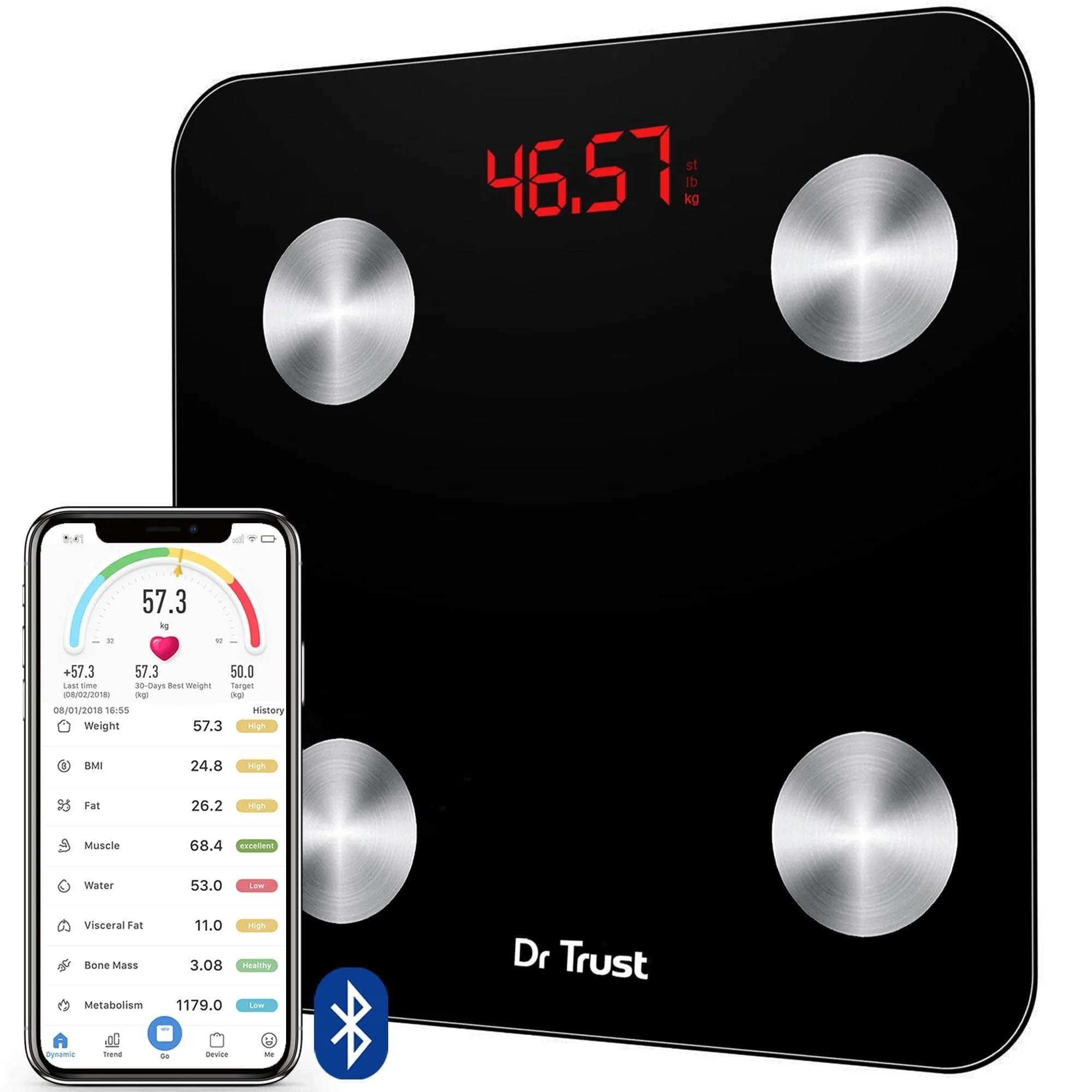 Dr Trust USA Smart Body Composition Analyzer Fat Scale