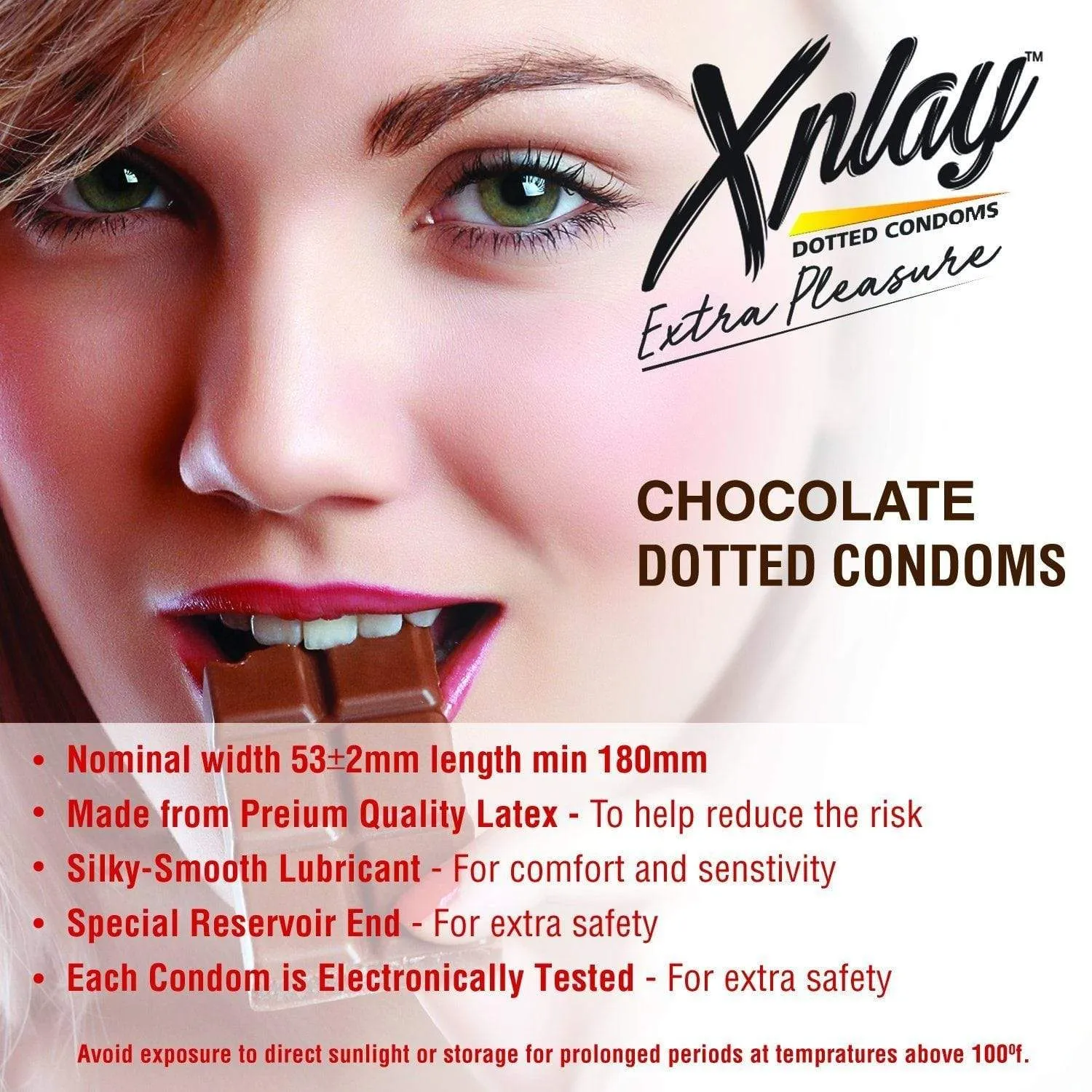 Dr Trust USA Xplay Dotted Condoms (Chocolate)