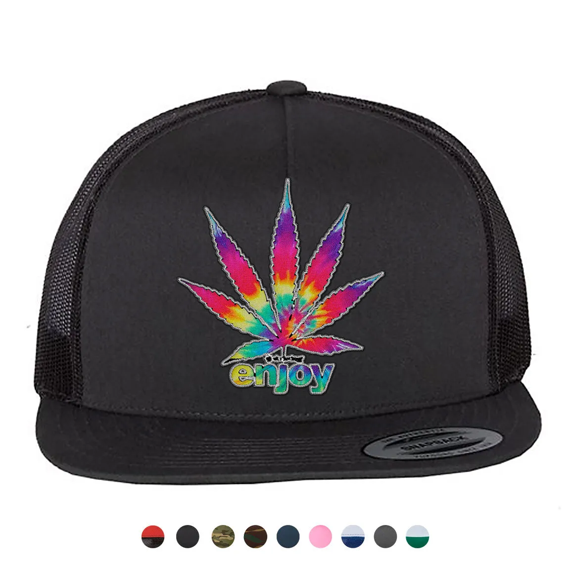 Enjoy Tie Dye Snapback Hat