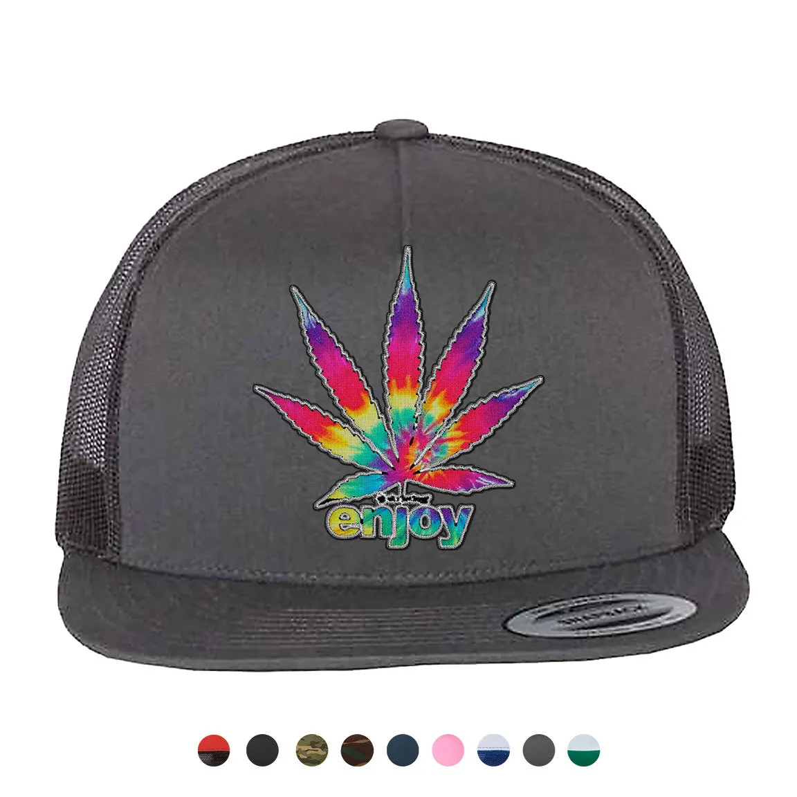 Enjoy Tie Dye Snapback Hat