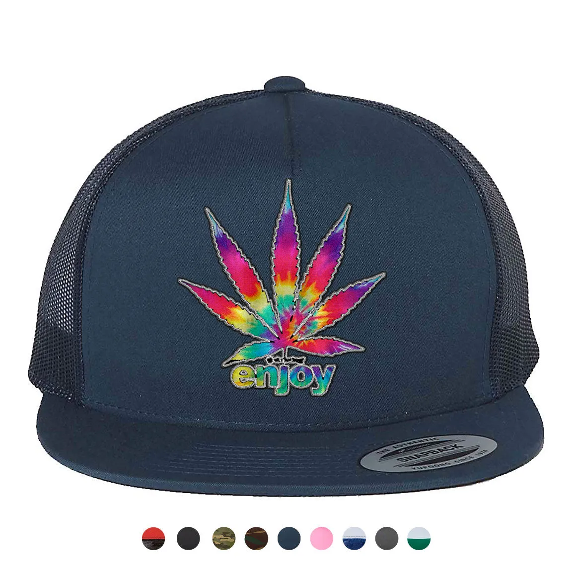 Enjoy Tie Dye Snapback Hat