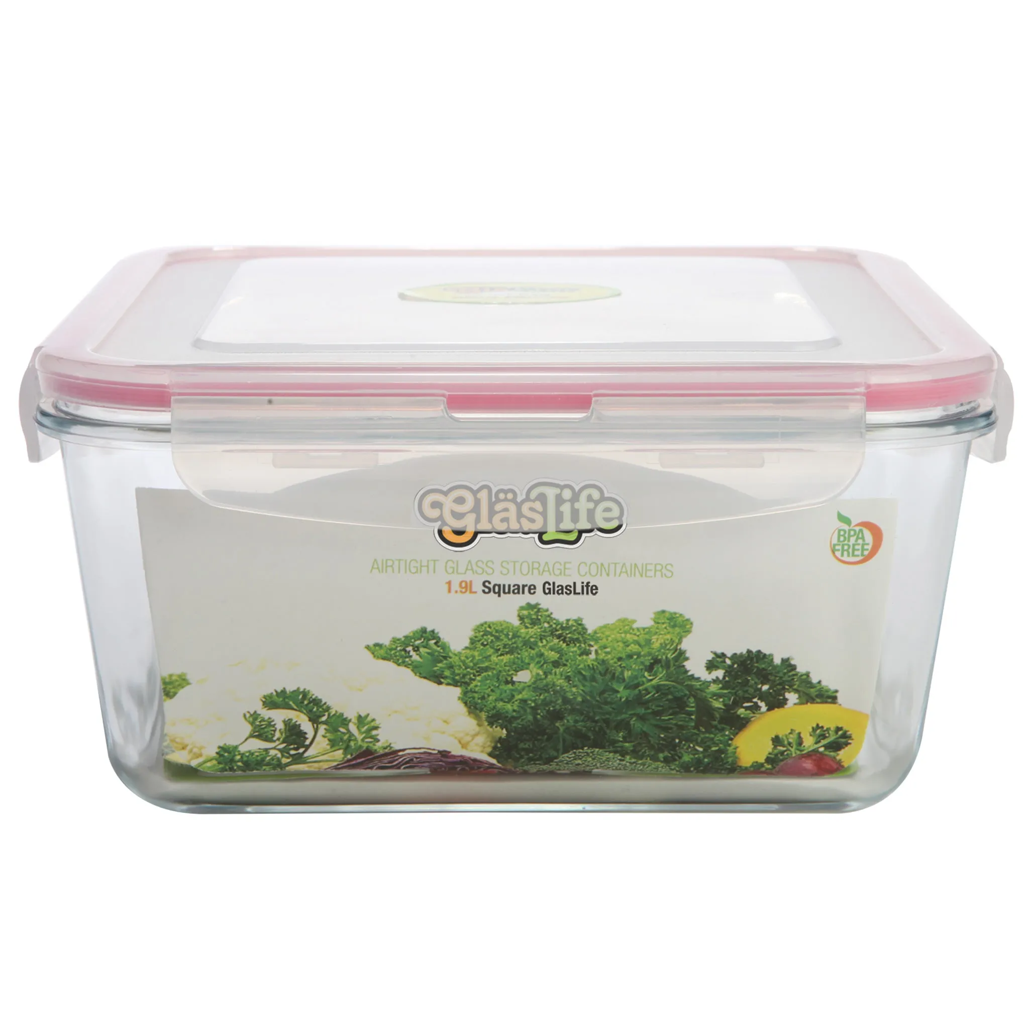 GlasLife Airtight Square Glass Storage Container