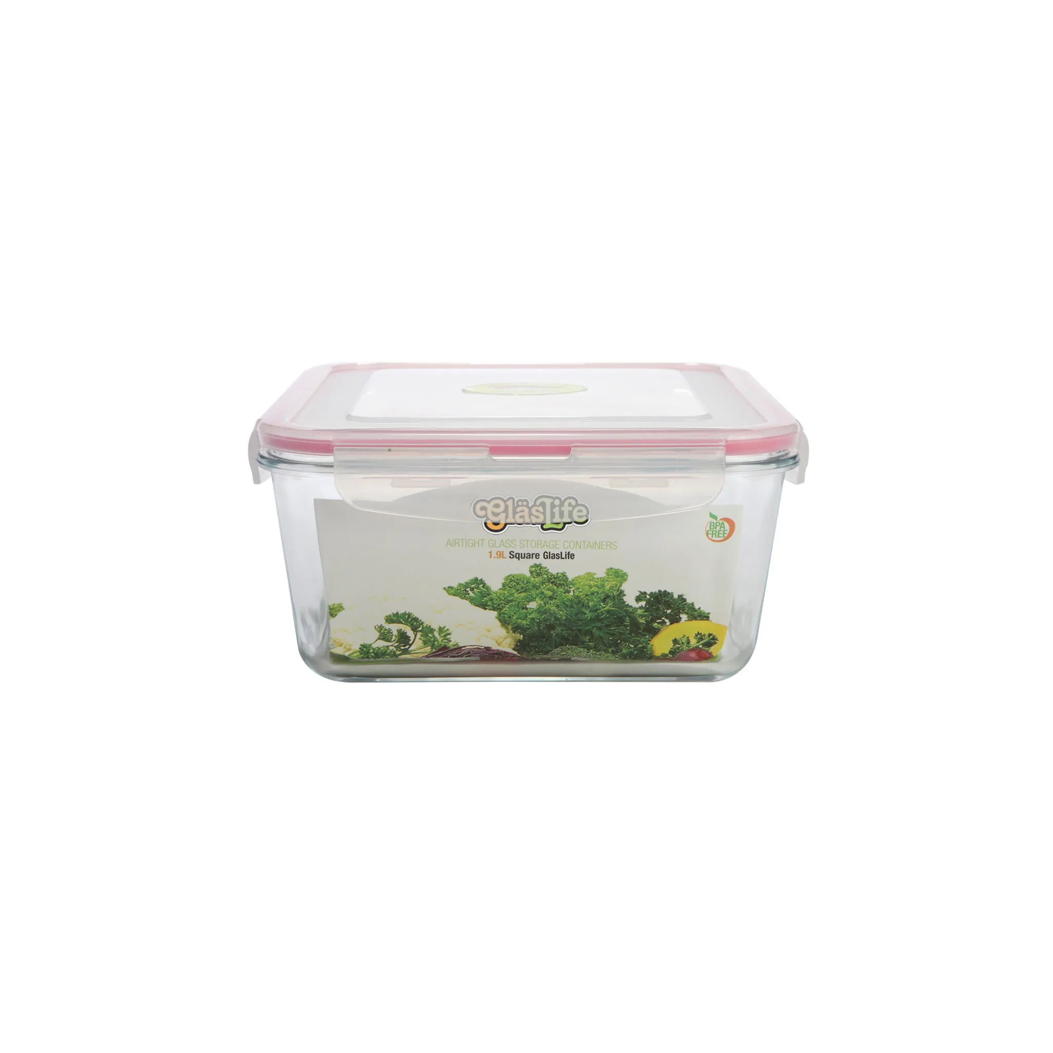 GlasLife Airtight Square Glass Storage Container