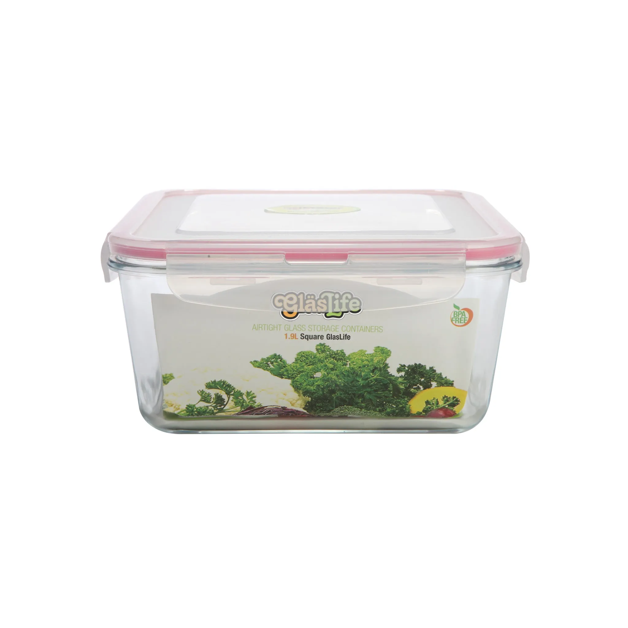 GlasLife Airtight Square Glass Storage Container