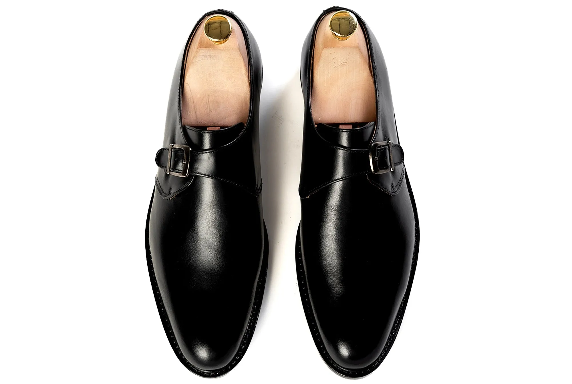 Grand Single Monkstrap - Black Noir