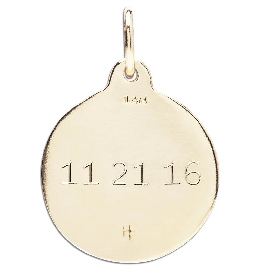 H Alphabet Charm With Diamond