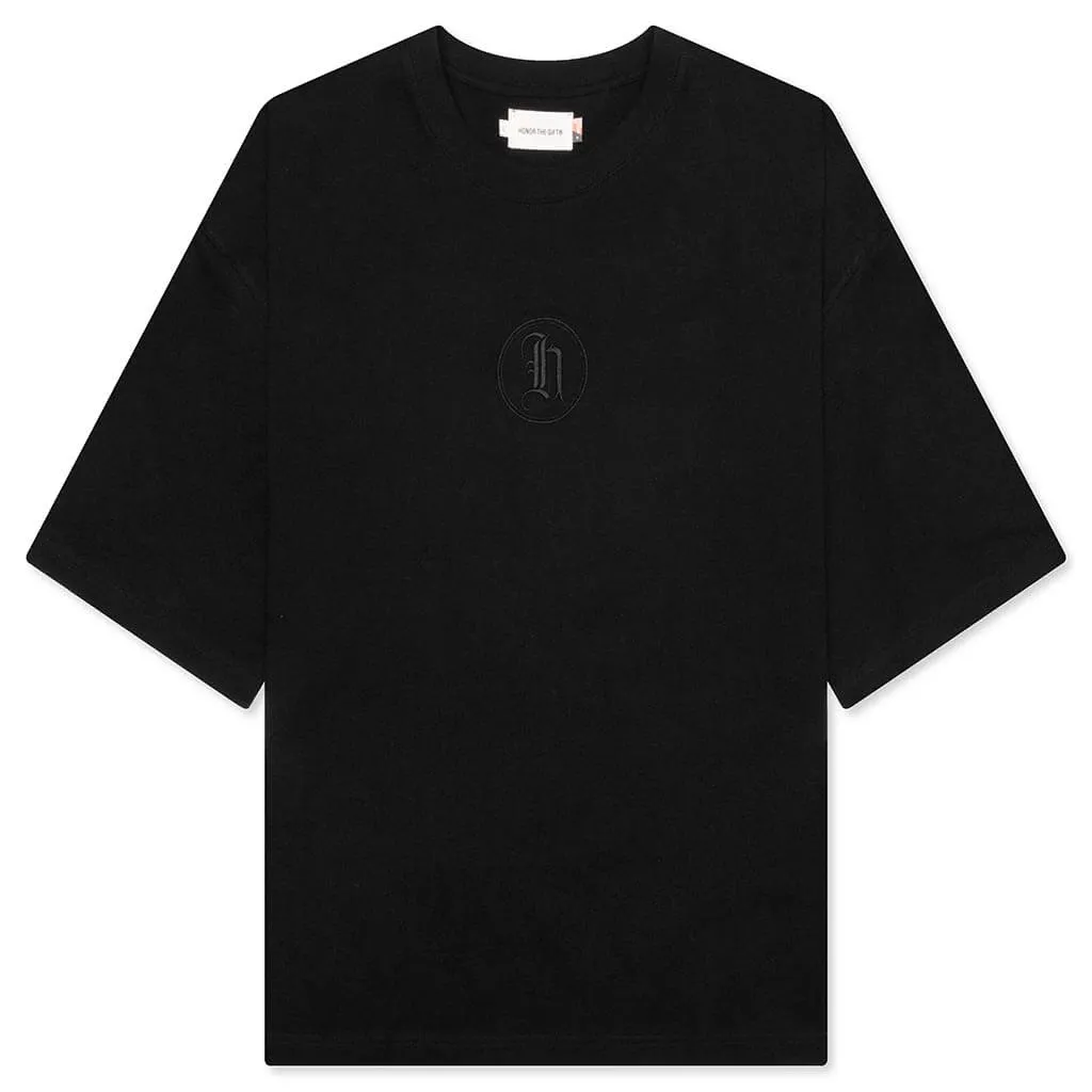 H Stamp Box Tee - Black