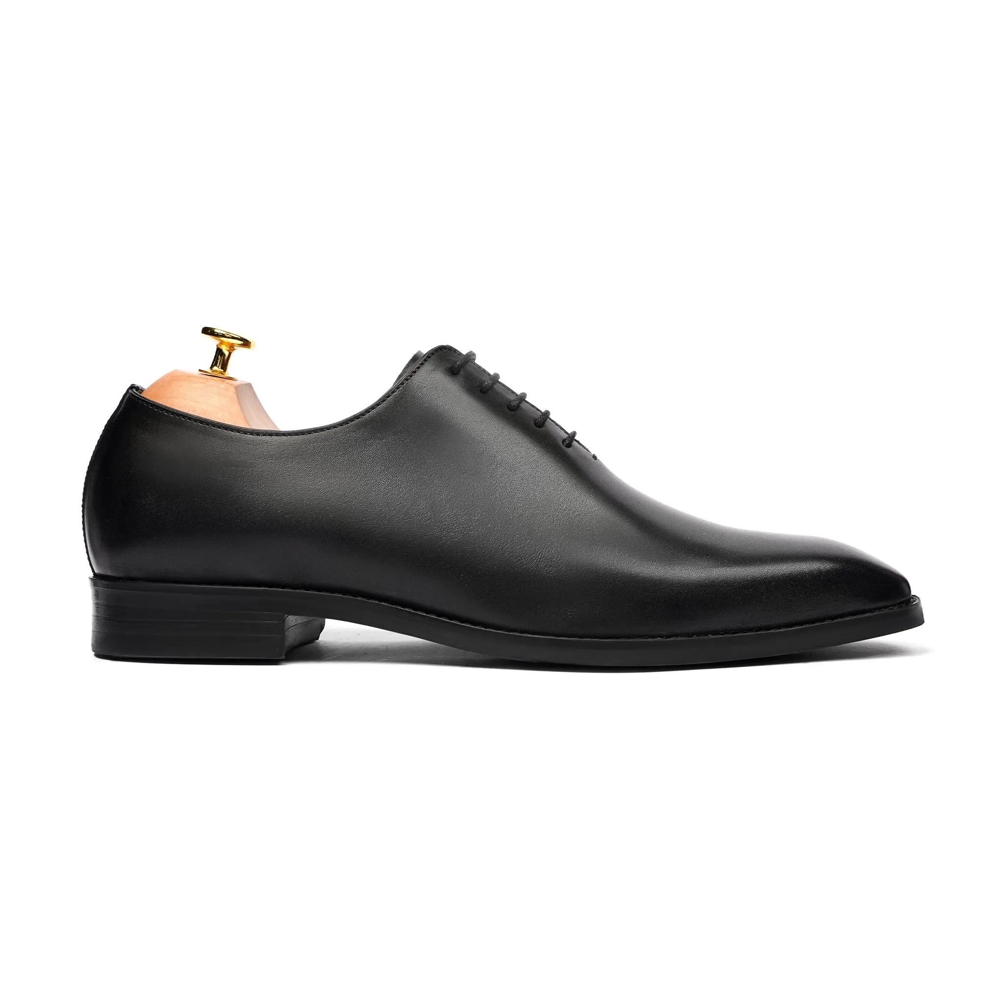 Hammer - Men's Black Calf Leather Wholecut Shoe