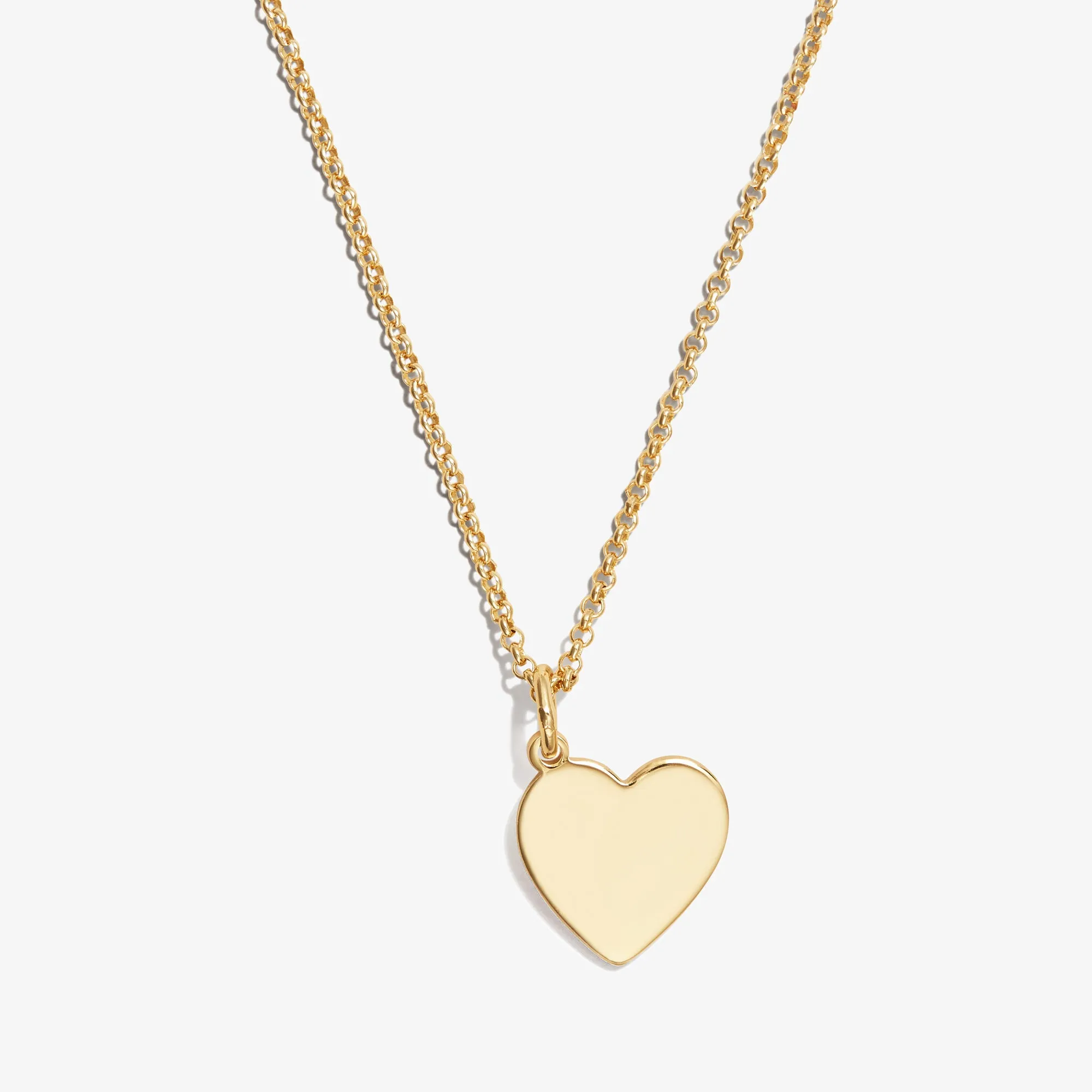 Heart Charm Necklace, 21''