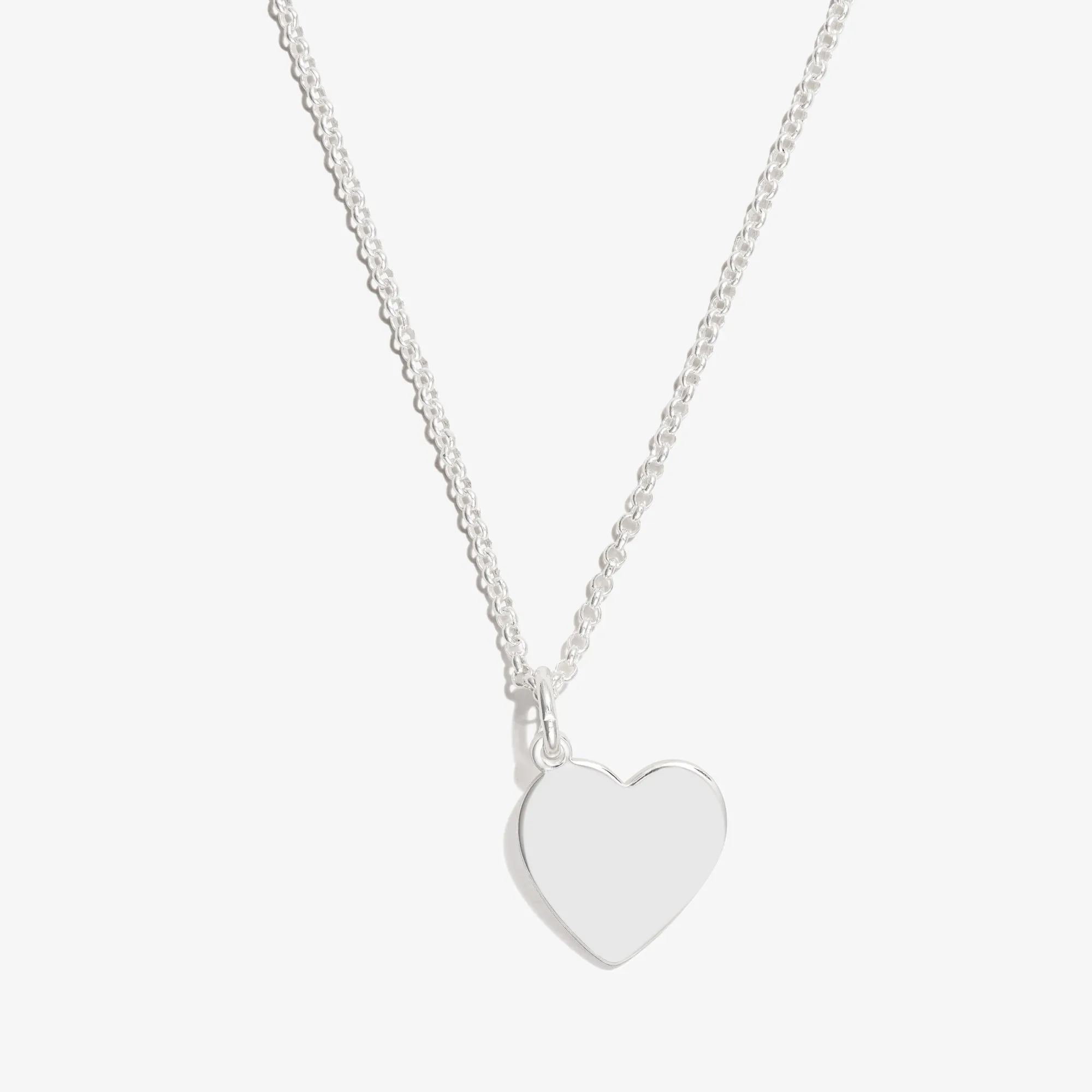 Heart Charm Necklace, 21''