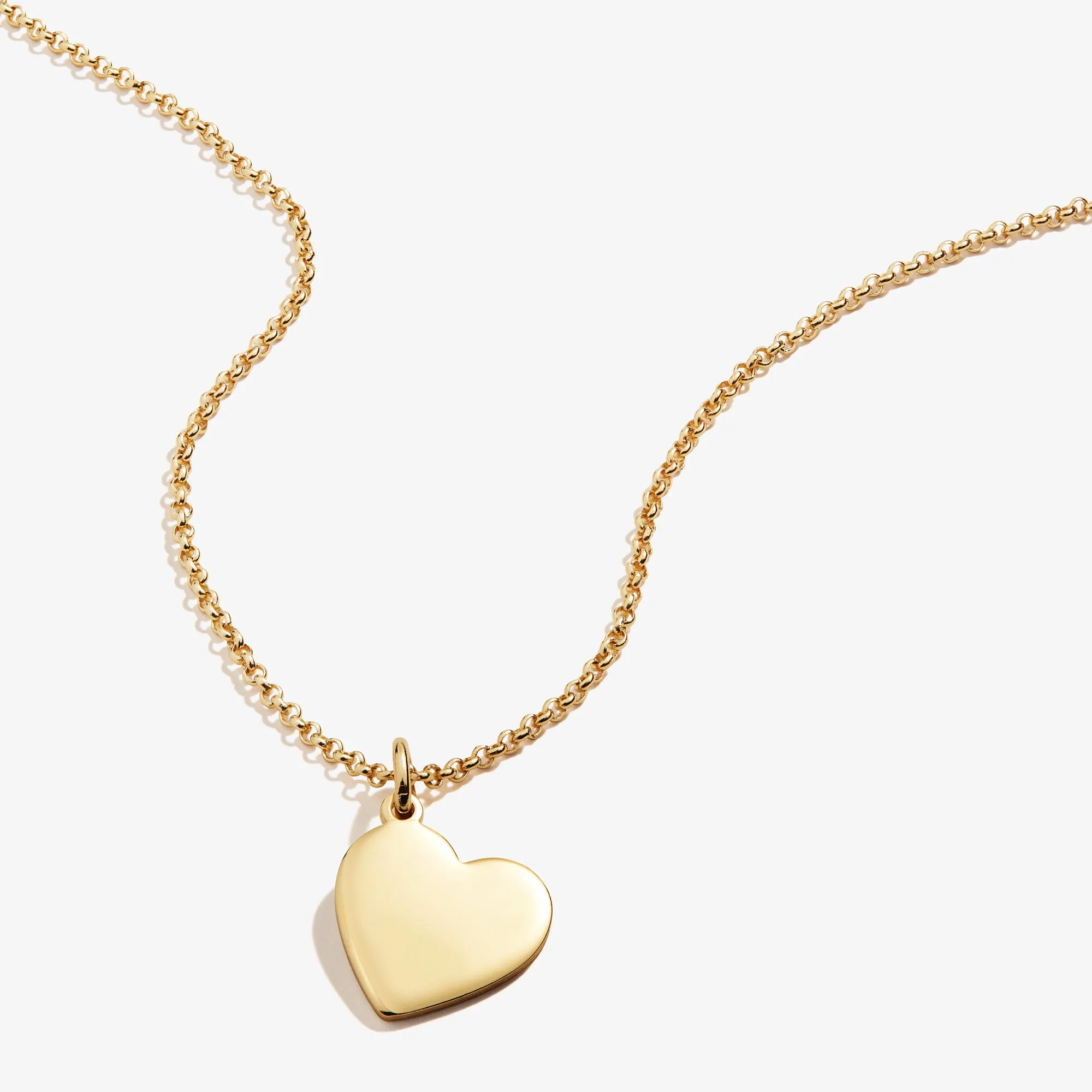 Heart Charm Necklace, 21''