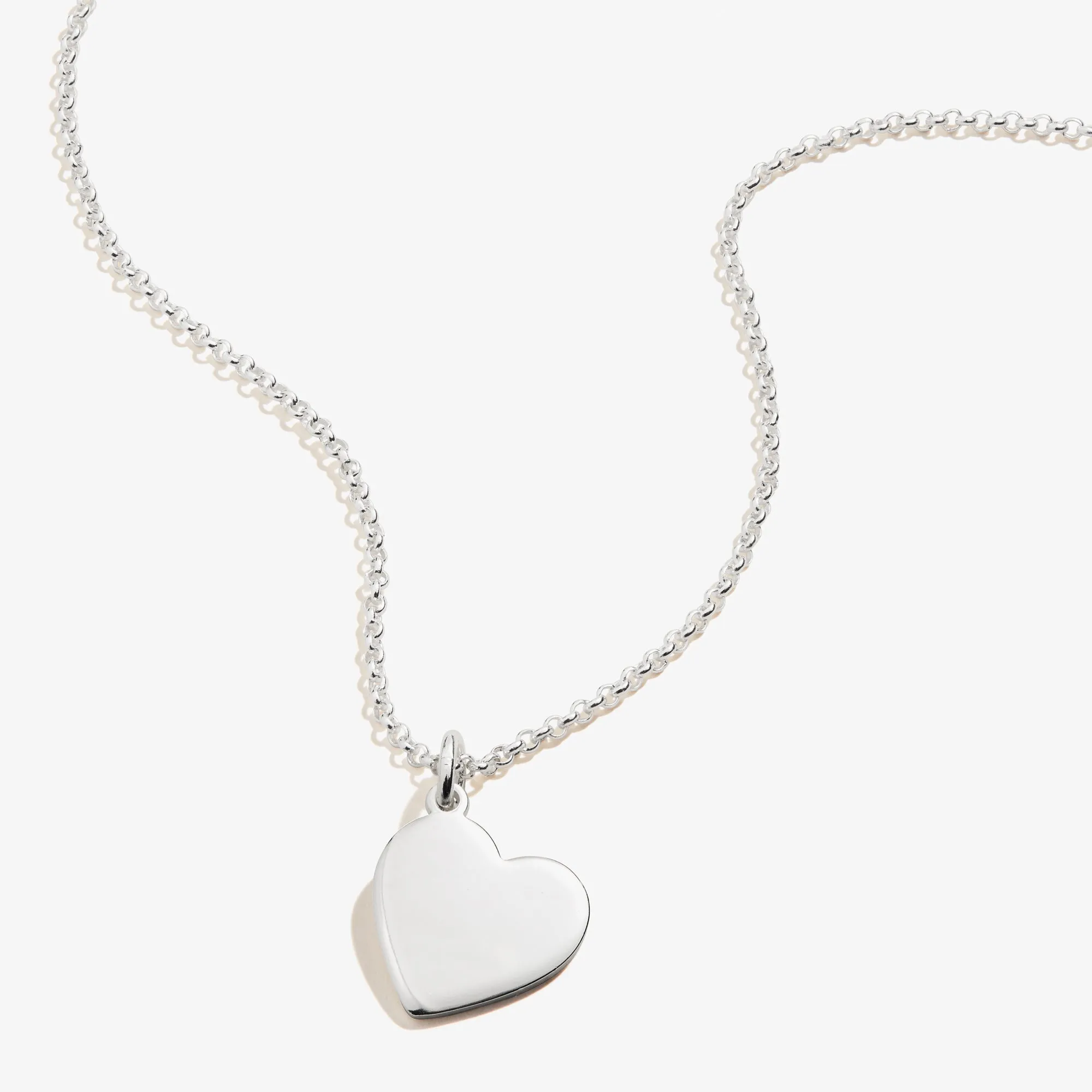 Heart Charm Necklace, 21''