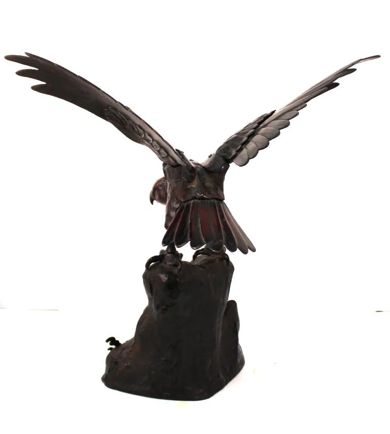 Japanese Taisho Bronze Eagle