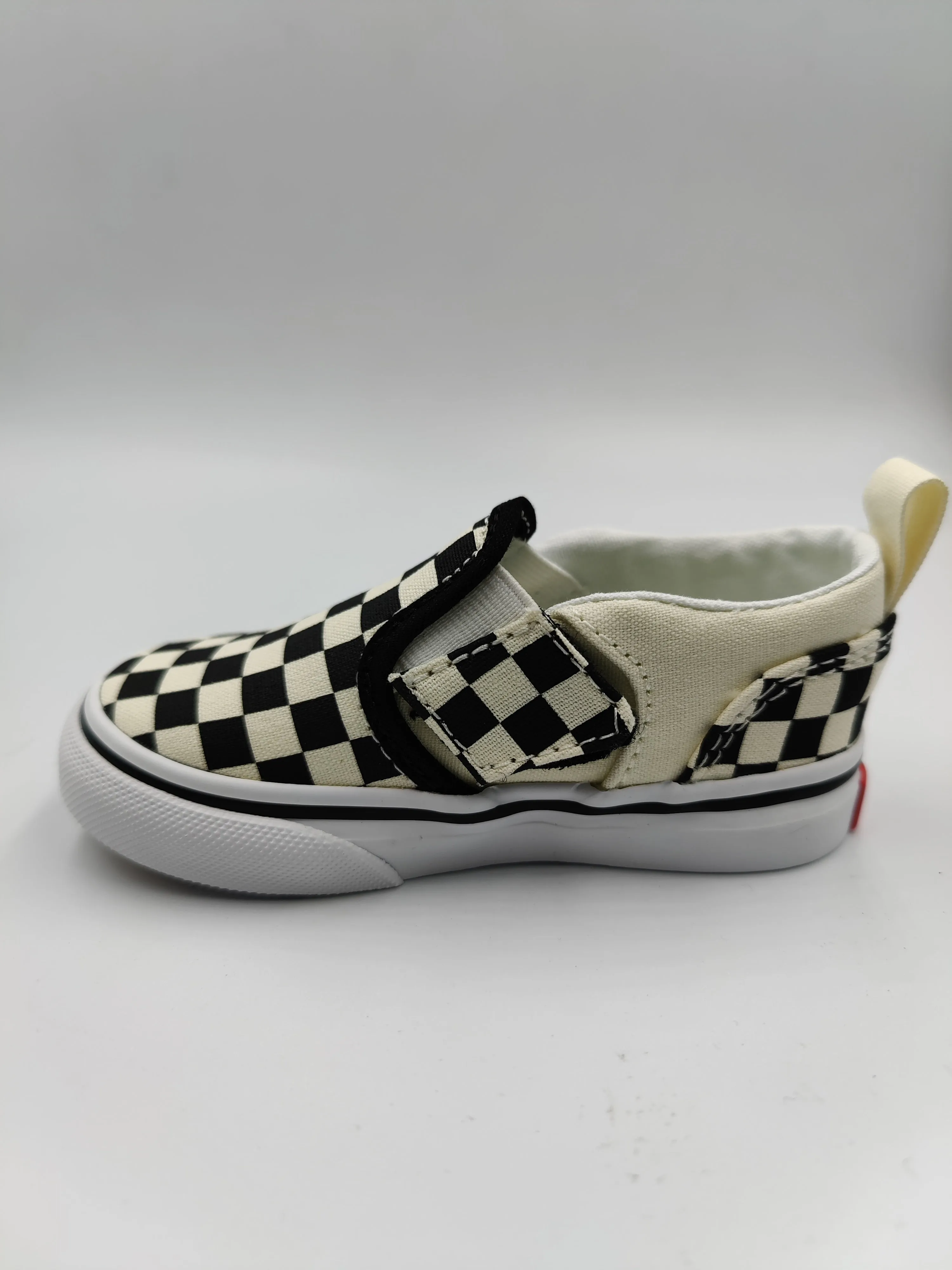 Kids Vans Checker Checkerboard Canvas Baby Trainers Shoes Slip On Strap