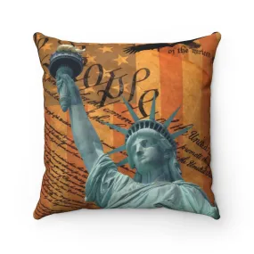 Let Freedom Ring, Spun Polyester Square Pillow