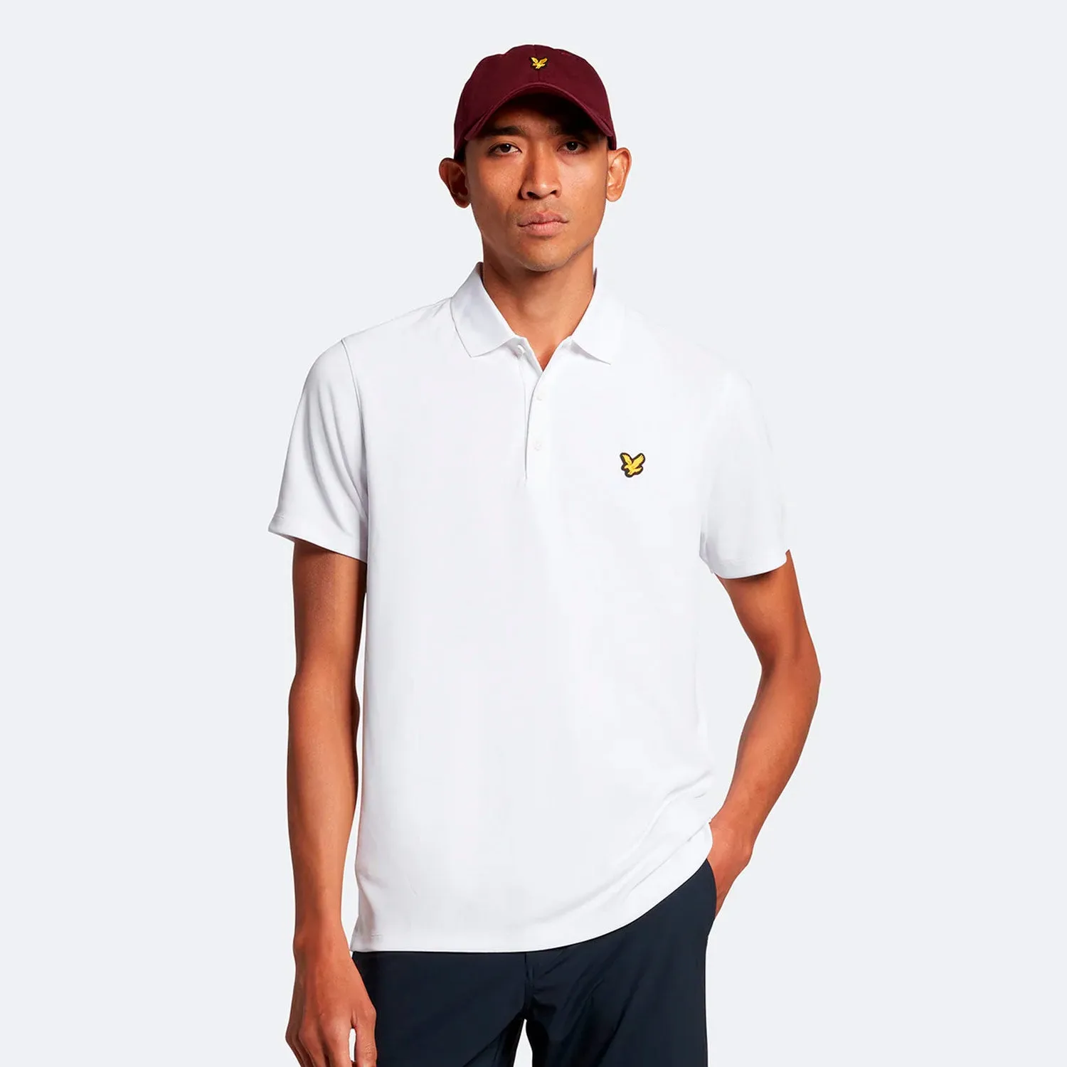 Lyle & Scott Golf Tech Polo Shirt - White