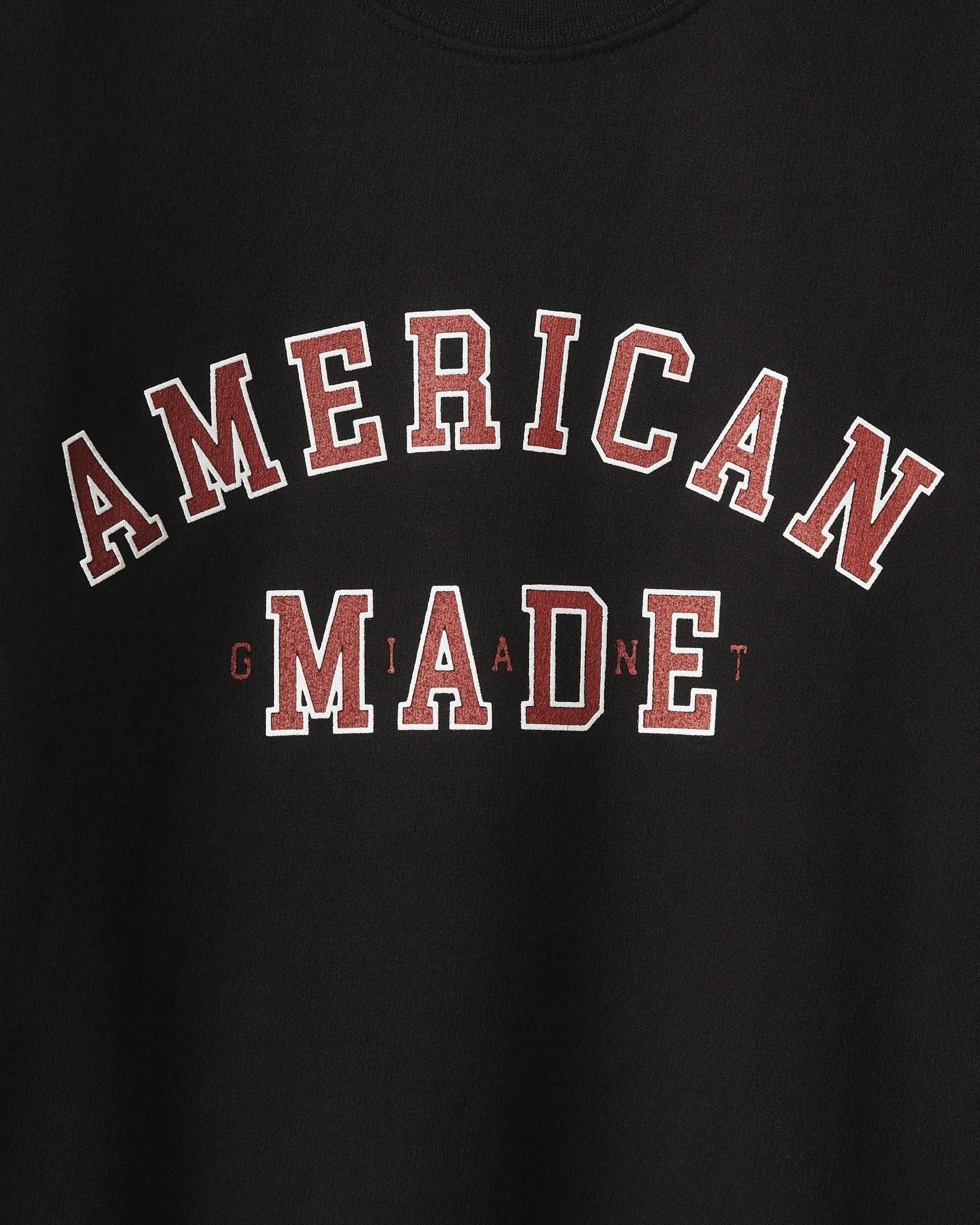 Men's French Terry Crew American Made - Black