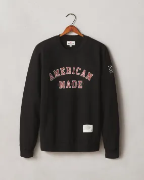 Men's French Terry Crew American Made - Black