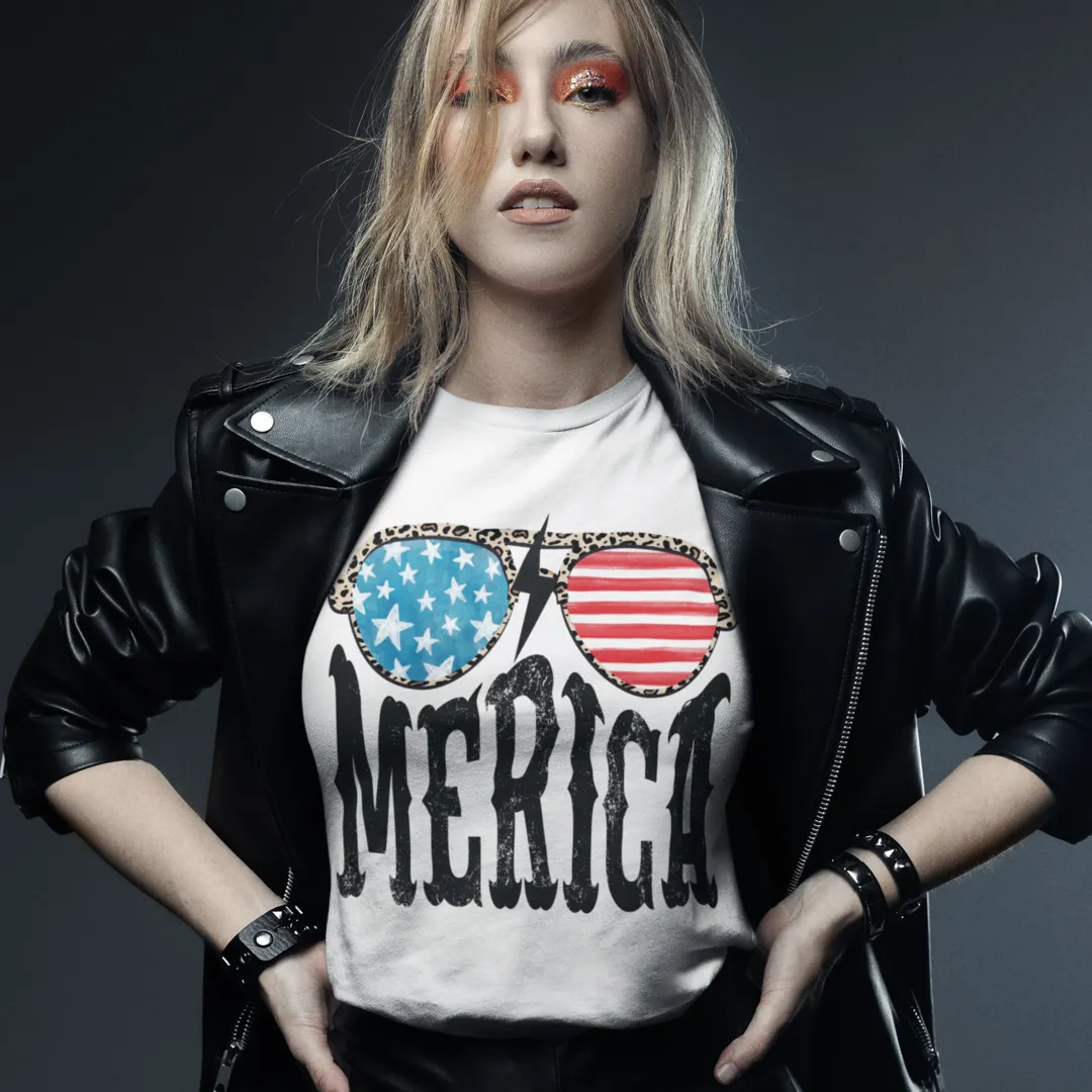 'Merica Glasses Graphic Tee